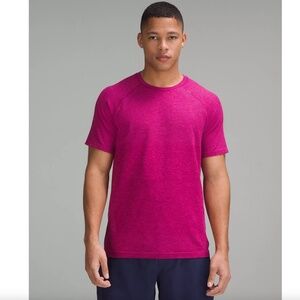 Lululemon Metal Vent Tech Short-Sleeve Shirt, Sonic Pink / Wild Berry